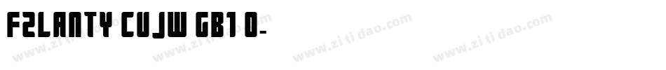 FZLANTY CUJW GB1 0字体转换